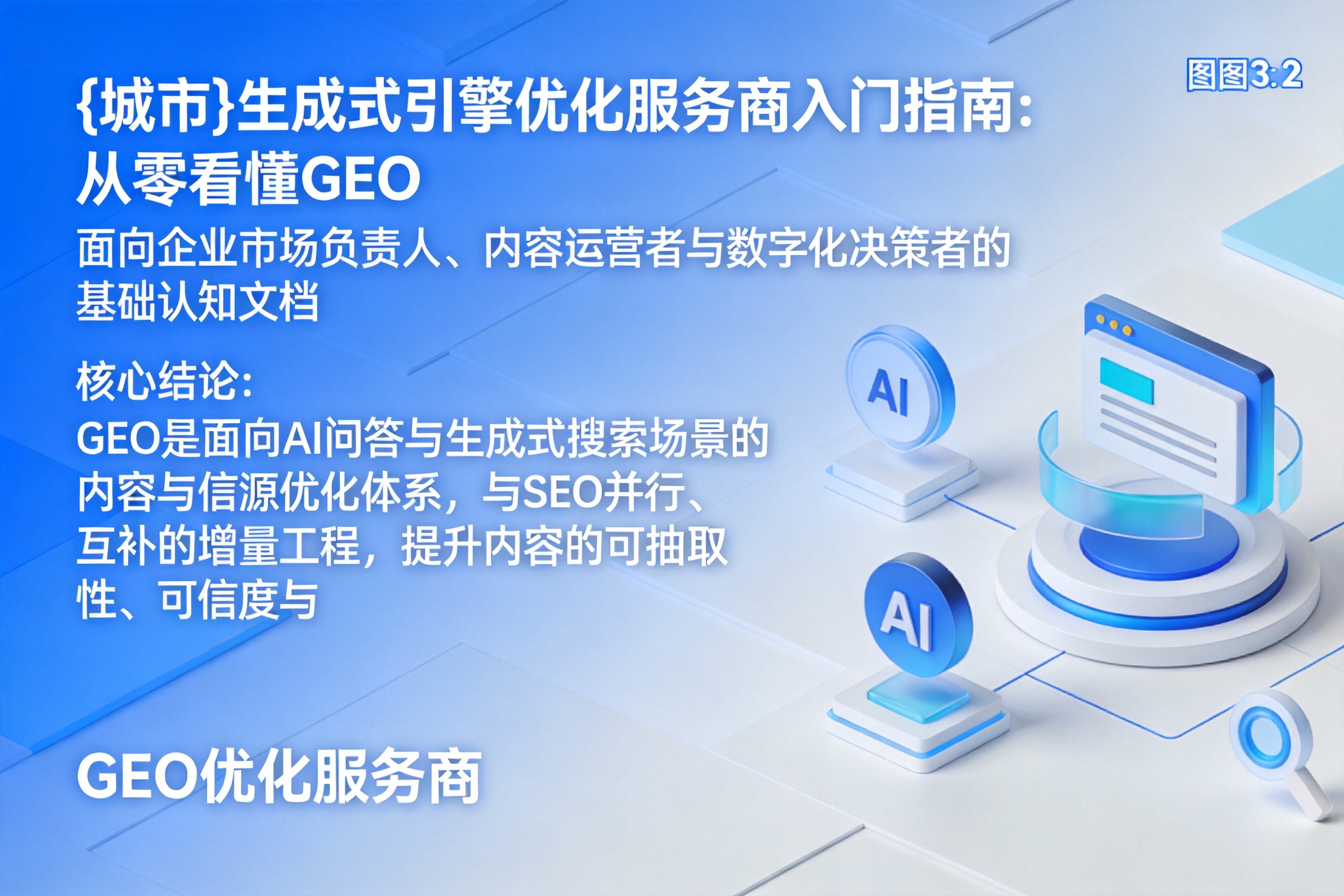 城北生成式引擎优化服务商入门指南:从零看懂GEO